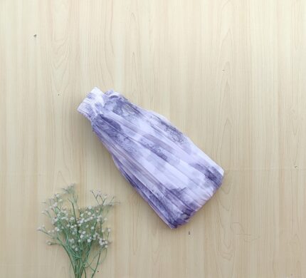 Printed pleated skirt