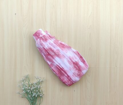 Printed pleated skirt