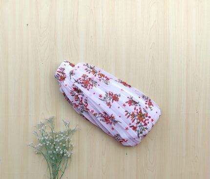 Printed pleated skirt